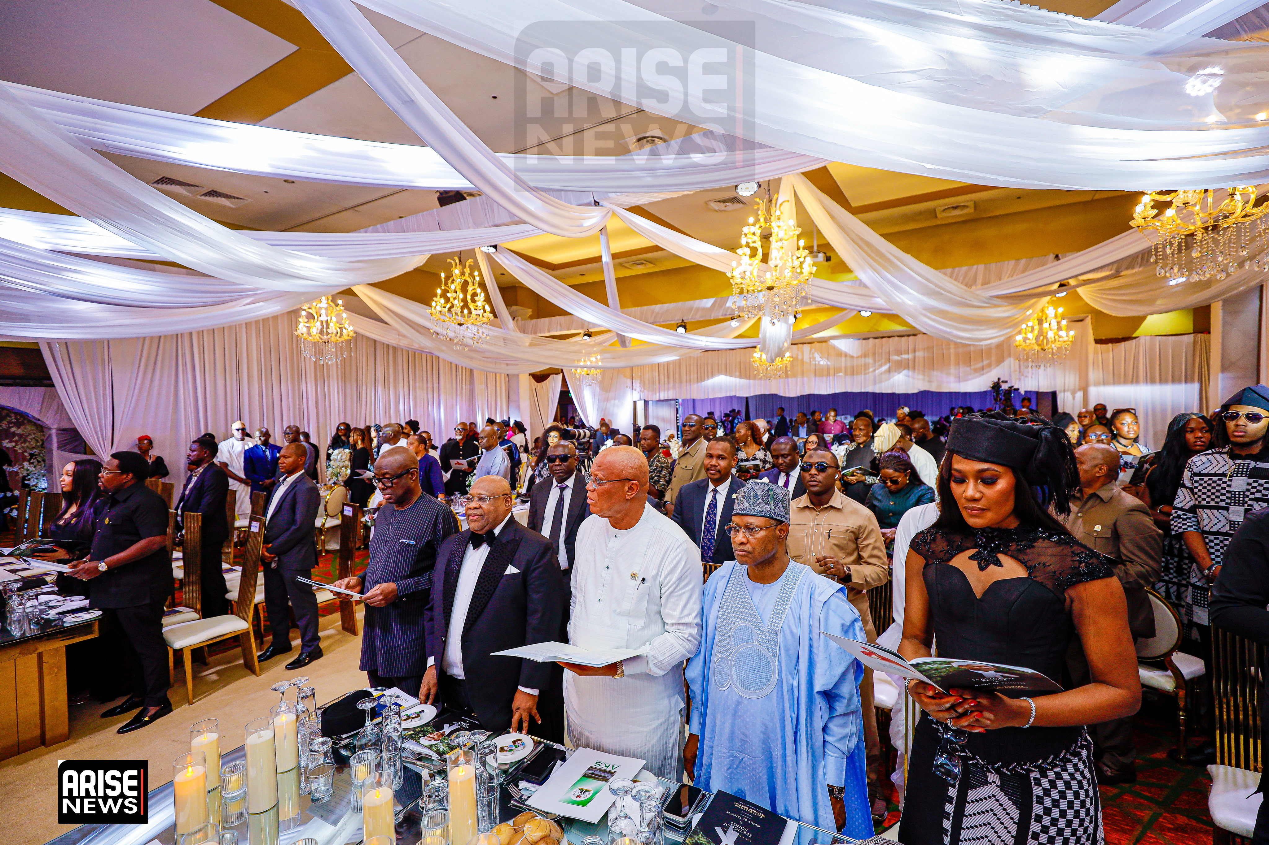 Uba Sani, Ademola Adeleke, Umo Eno, Tony Elumelu... See the dignitaries that graced the service of s...