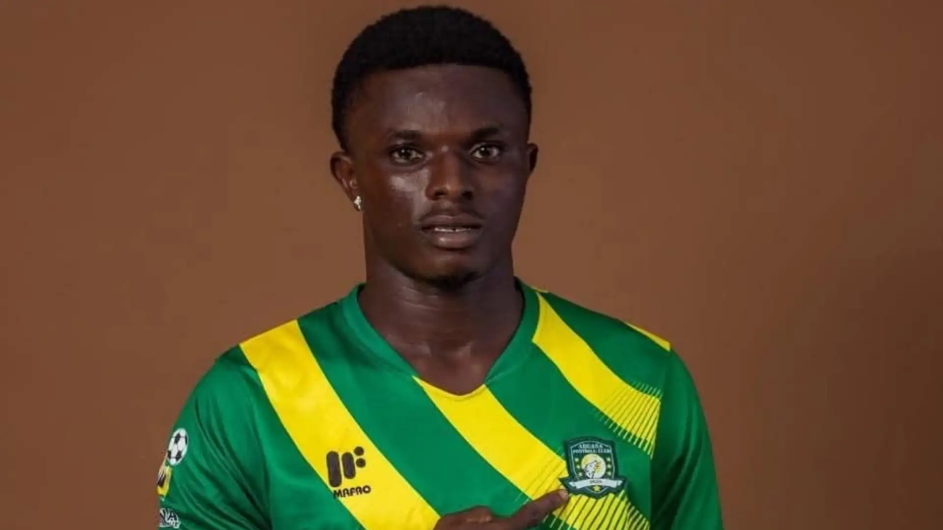Ghanaian forward Dominic Frimpong was killed after armed men attacked Berekum Chelsea’s team bus fol...