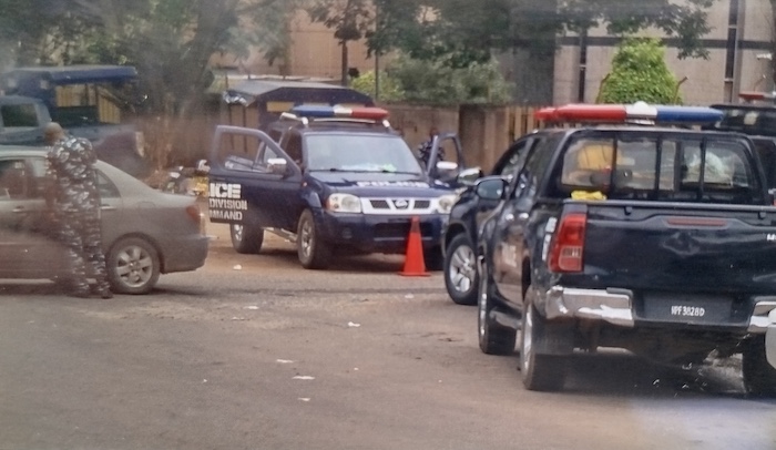 Tight security at INEC headquarters follows ADC leadership dispute and removal of party officials fr...