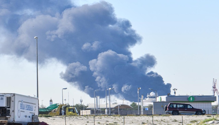 Iranian drones strike Kuwait oil complex, power plants and government sites, triggering fires, damag...