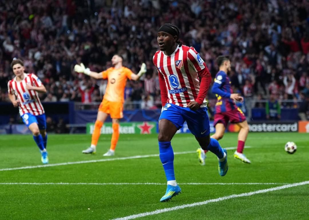 Atletico Madrid edge Barcelona on aggregate despite early comeback by Catalans to book Champions Lea...
