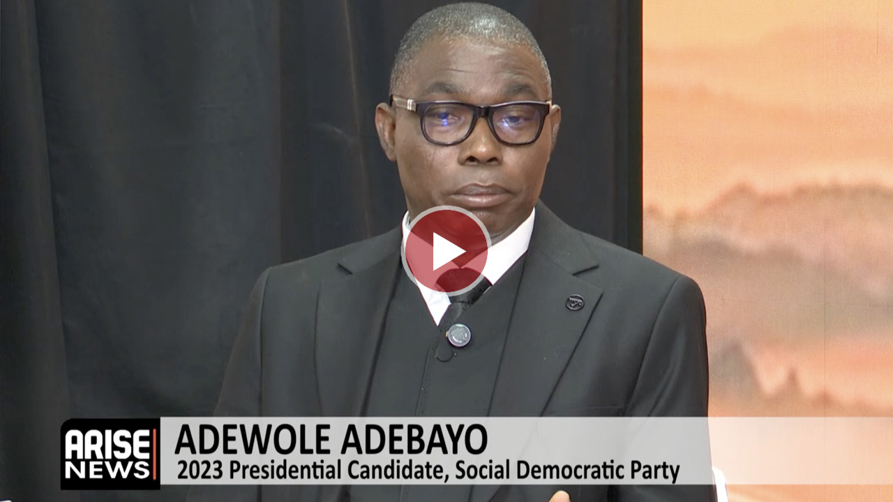Adewole Adebayo says SDP is not operating in isolation but is working with segments of society to ad...