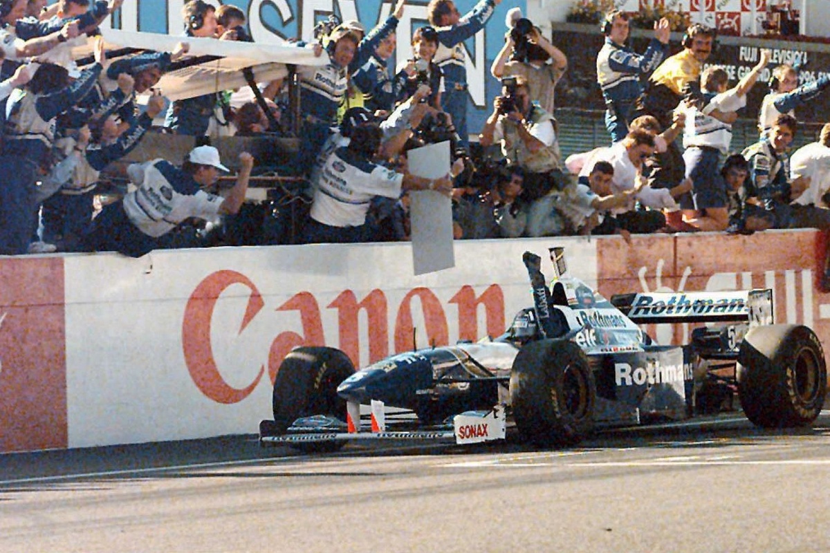 On 13 October 1996, Damon Hill clinched the Formula 1 world championship at Suzuka by nine points ov...