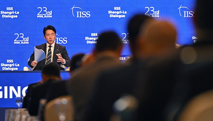 Japan rejects accusations of militarism, criticises China's military build-up and stresses dialogue...