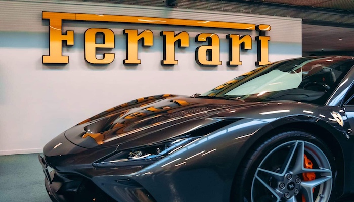 Ferrari shares tumbled after the luxury automaker launched the Luce, its first fully electric sports...