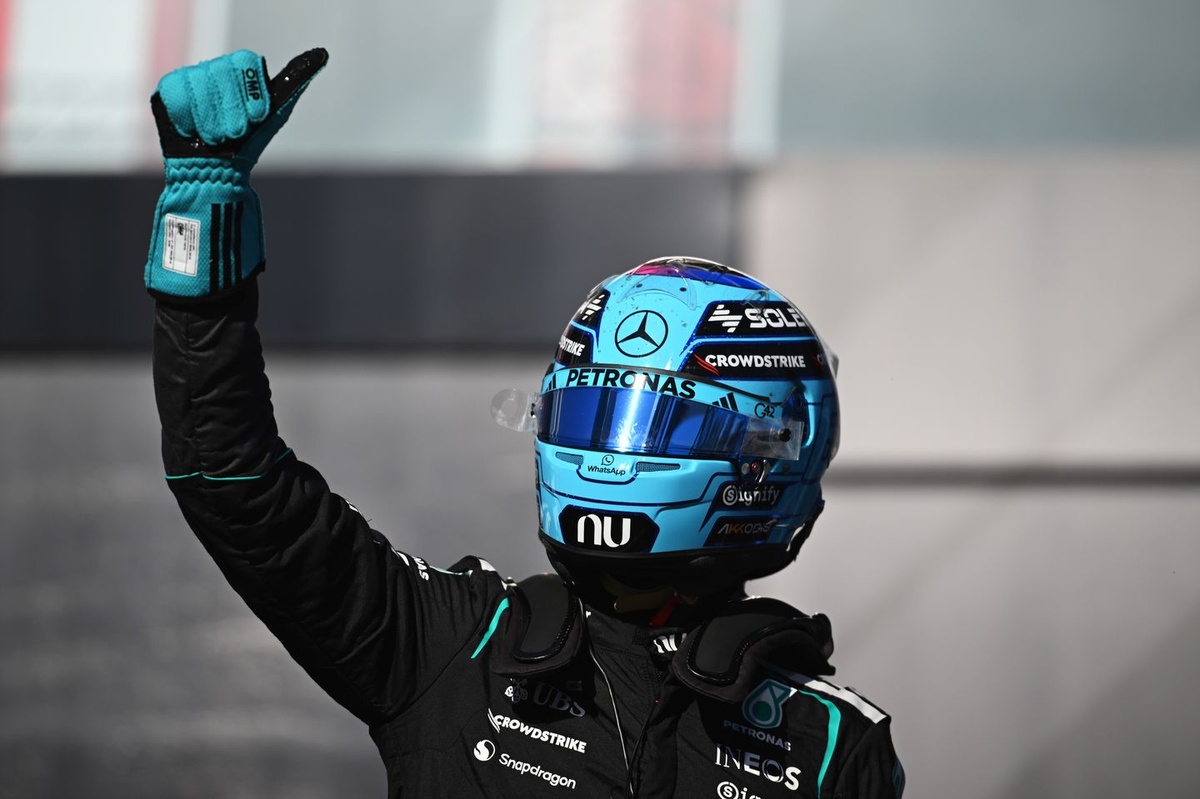George Russell has taken a first small step towards regaining momentum in the 2026 Formula 1 champio...