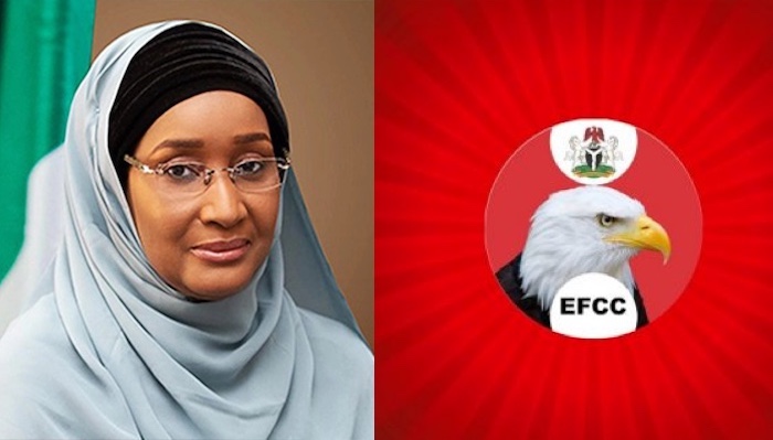 EFCC accuses former humanitarian affairs minister Sadiya Umar Farouq of abuse of office and diversi...