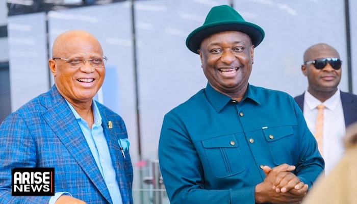 Aviation Minister Keyamo praises Akwa Ibom Governor Umo Eno after maiden international flight at Uy...