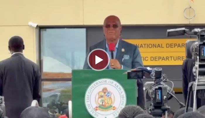 Akwa Ibom Governor Umo Eno hails Tinubu, Keyamo as state airport commences international flights aft...
