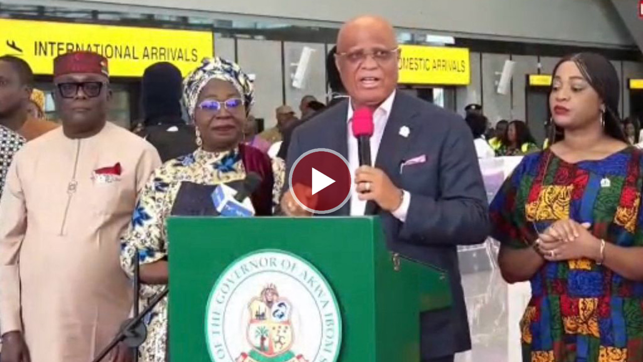 Governor Eno says Uyo airport's maiden international flight positions Akwa Ibom as tourism hub for W...