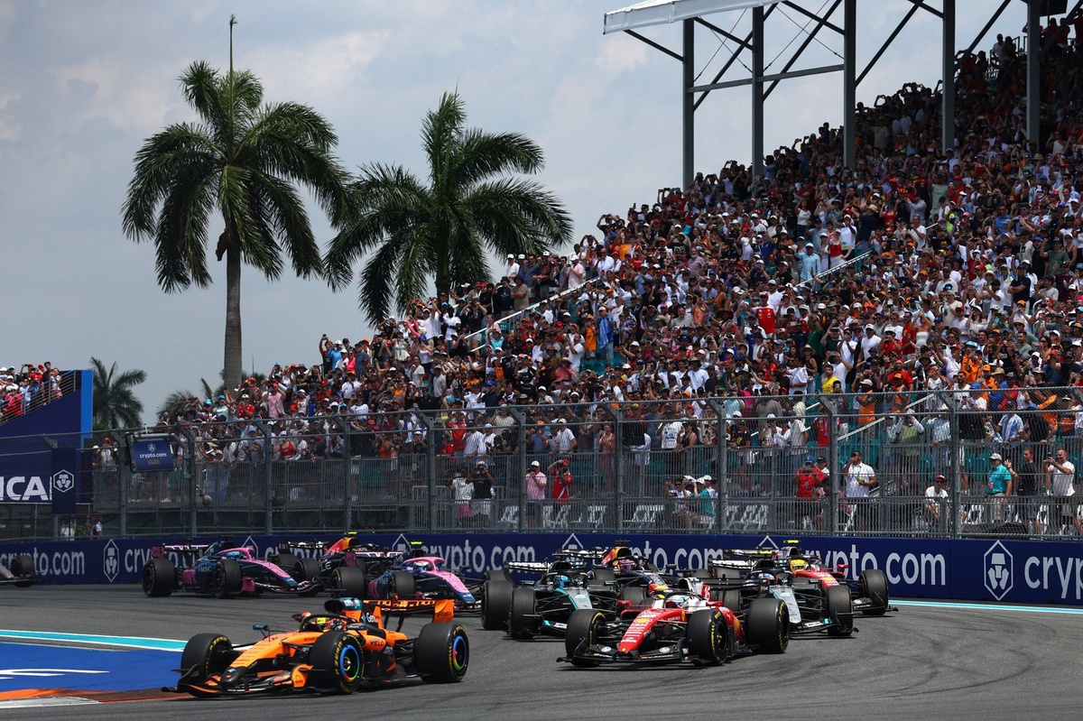 Formula 1's Miami Grand Prix will start at 1pm local time on Sunday, three hours before the original...