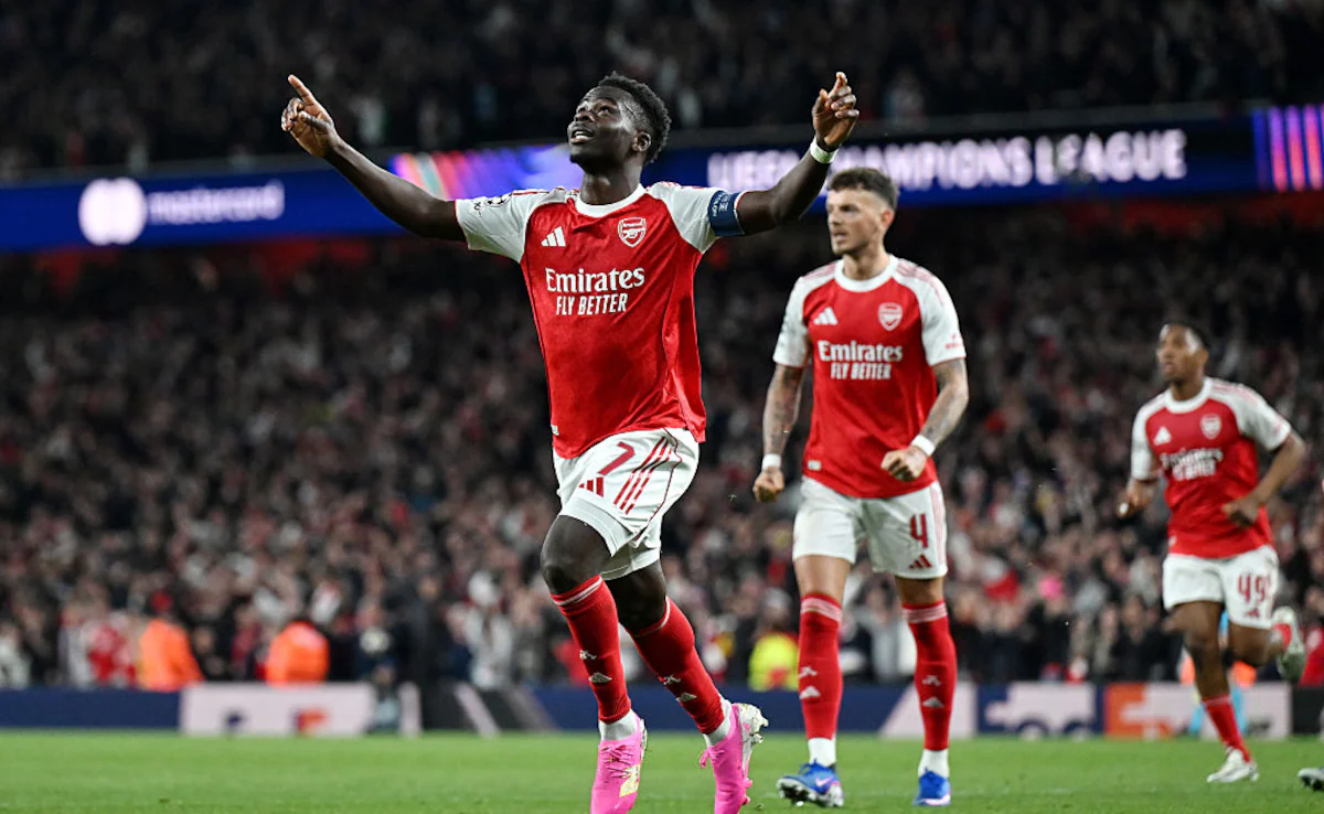 Bukayo Saka scores decisive goal as Arsenal defeat Atlético Madrid 2-1 on aggregate to reach Champio...