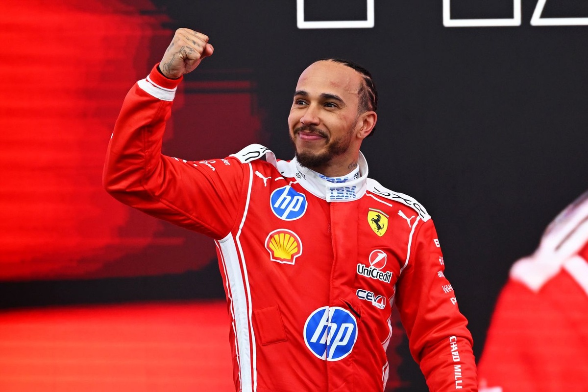 After he took his best-ever grand prix result with Ferrari, it felt like a weight had fallen off Lew...