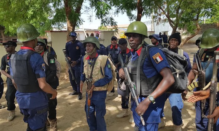 NSCDC operatives arrested two suspects and recovered vandalised railway sleepers during an intellige...