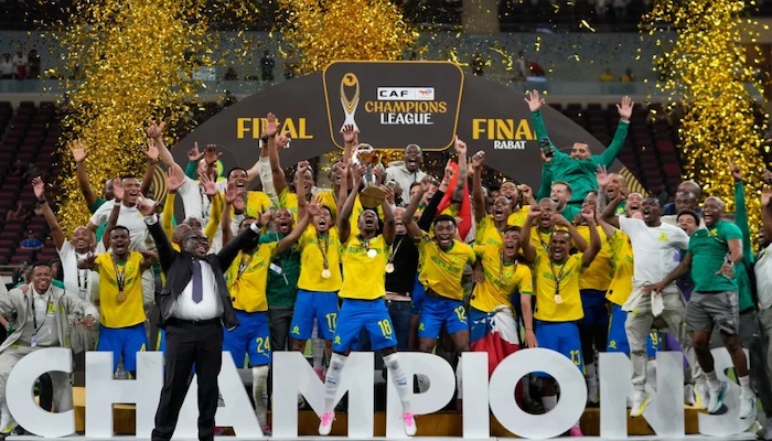 South Africa’s Mamelodi Sundowns win continental crown after holding Morocco’s FAR Rabat to dramatic...