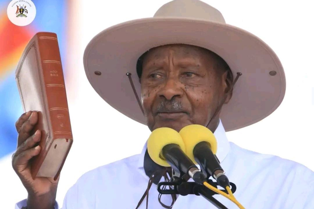Ugandan President Yoweri Museveni has been sworn in for a seventh term in office, extending his four...