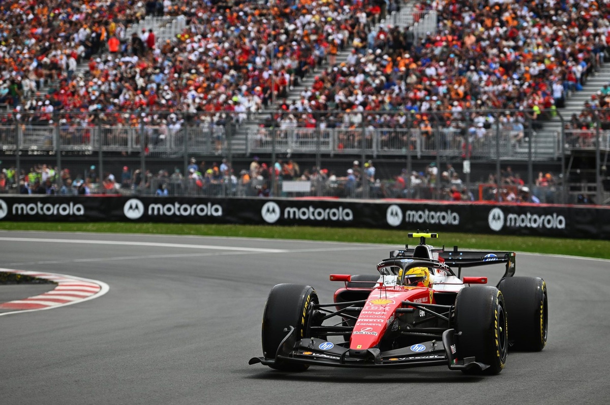 Seven-time world champion Lewis Hamilton is in danger of losing his fifth place in Canadian Grand Pr...