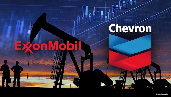 Exxon and Chevron report profit drops despite rising oil prices as supply disruptions and timing eff...