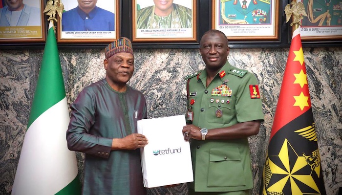Nigerian Army and TETFund agree to expand research on weapons technology and drone systems for milit...