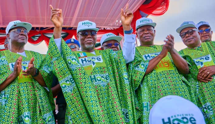 Imo state governor Hope Uzodimma has inaugurated the Ondo State chapter of the Renewed Hope Ambassad...