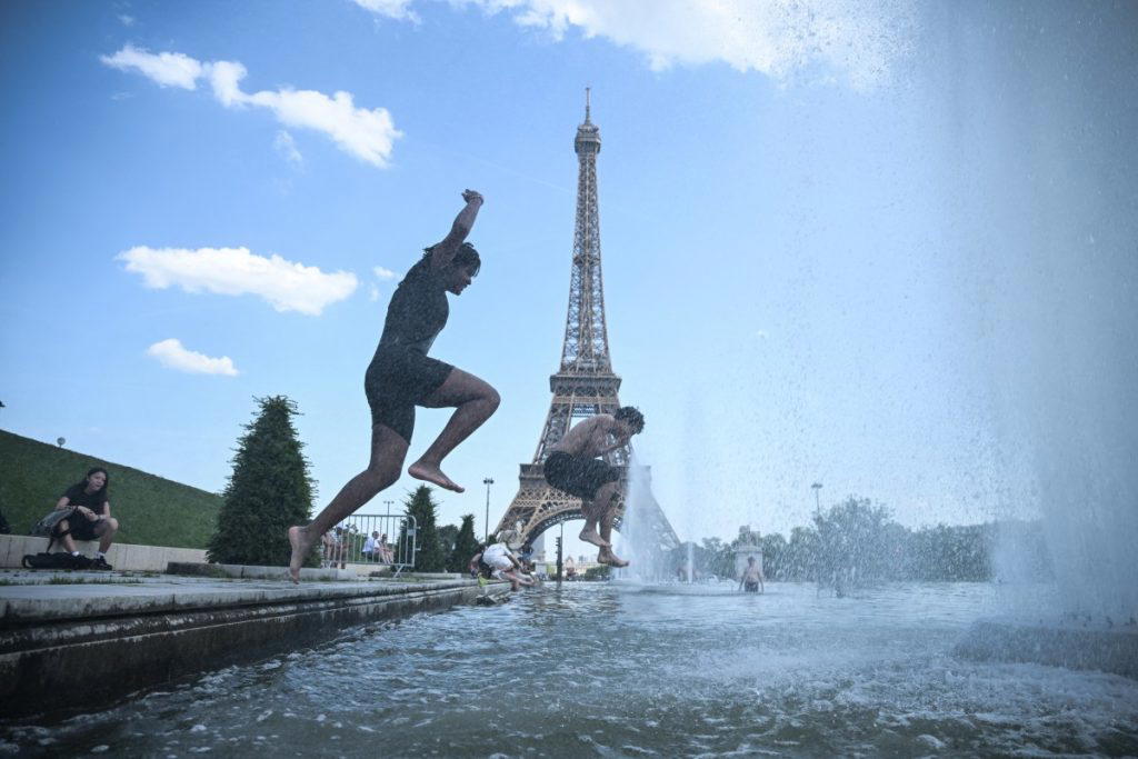 Two children were found dead in a car in France on Monday as much of Europe sweltered through record...