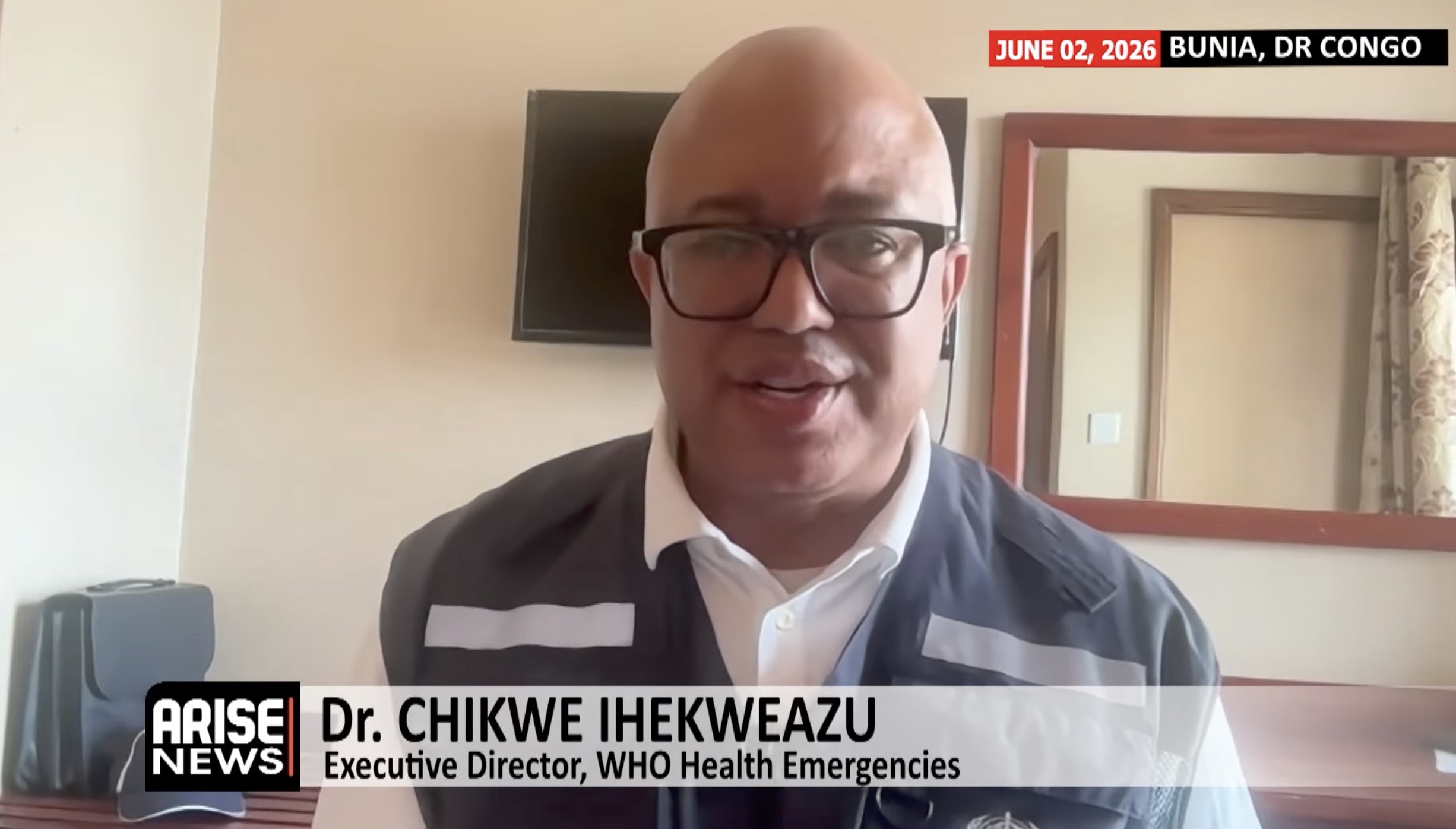 WHO emergency chief Chikwe Ihekweazu says Ebola outbreak requires coordinated international action a...