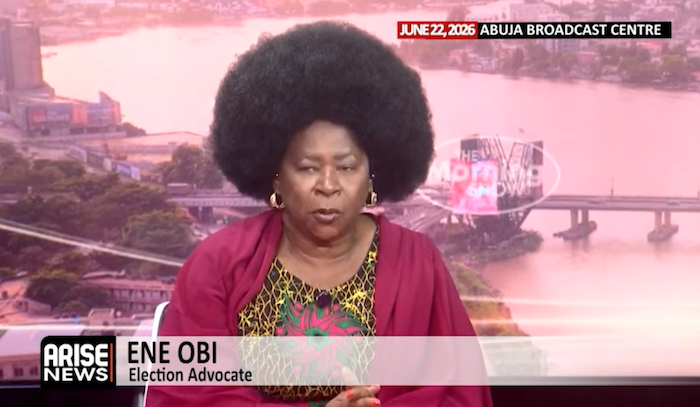 Ene Obi says politicians exploit widespread poverty through vote buying schemes, undermining democra...