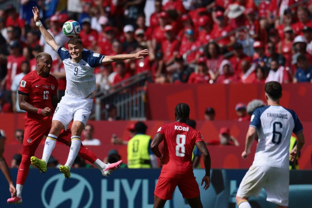 Co-hosts Canada grabbed a second-half equaliser to draw 1-1 with Bosnia-Herzegovina on Friday in the...