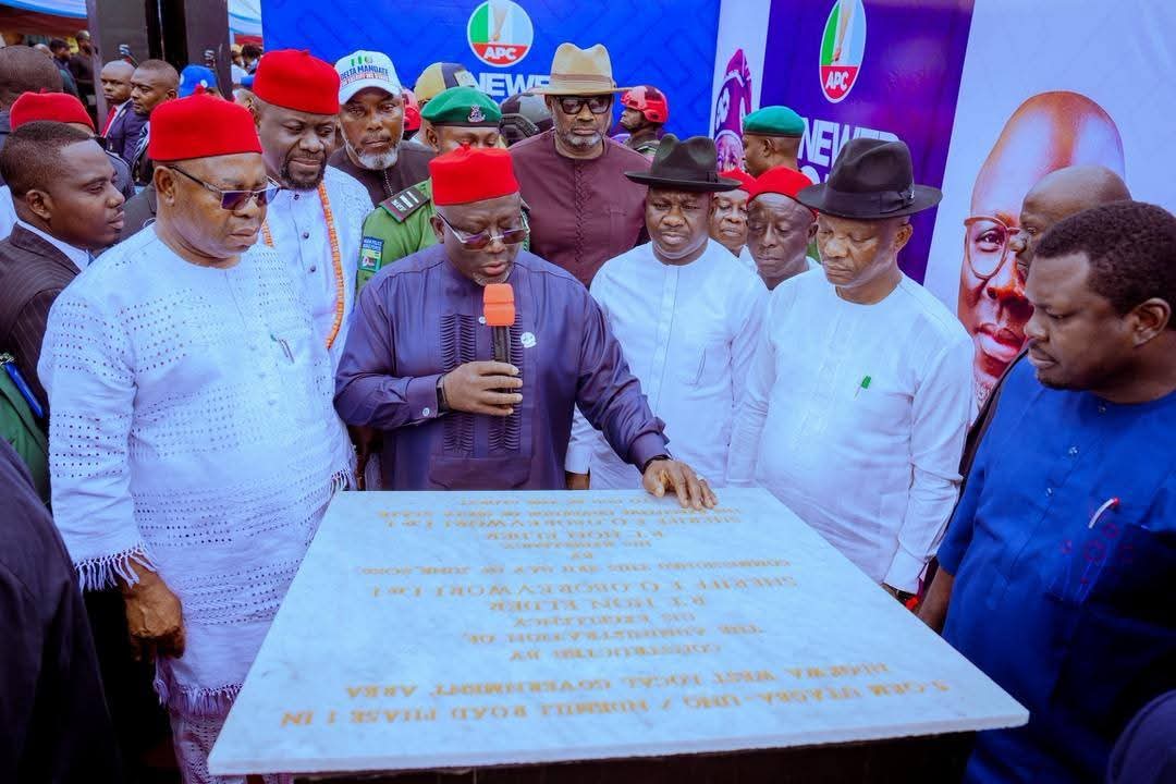 Delta Governor Oborevwori commissions three roads spanning 18km and directs work on additional infra...