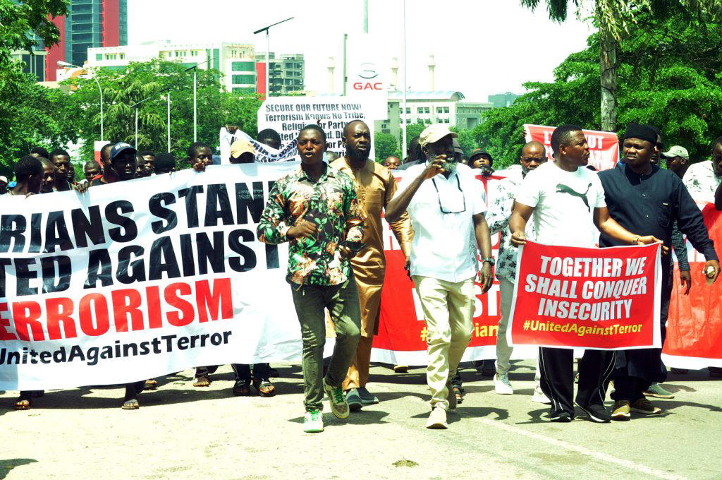 By Luminous Jannamike, Abuja
Hundreds of protesters on Thursday took to the streets of Abuja, led b...