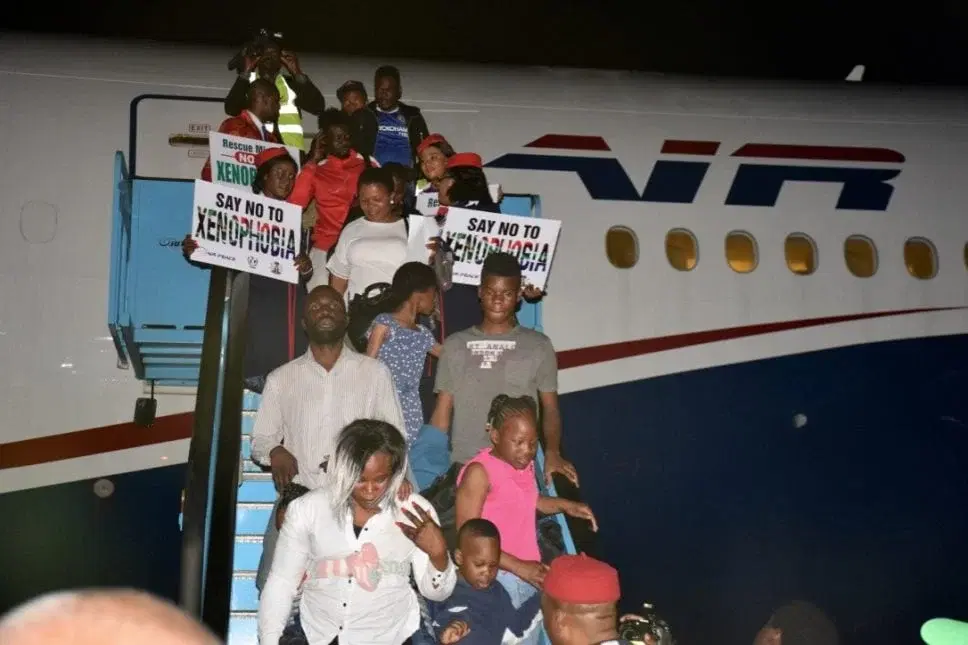 The first group of Nigerians affected by recent xenophobic attacks in South Africa is expected to ar...