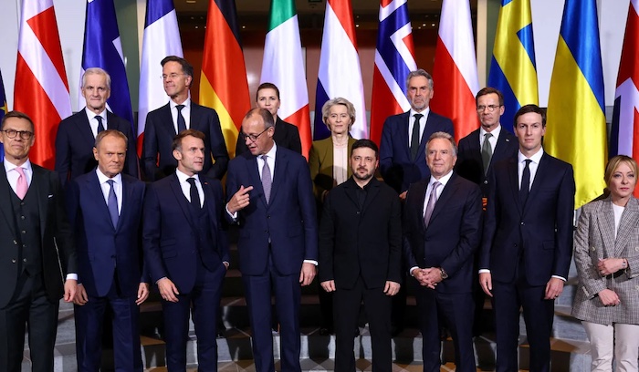 European leaders support ceasefire talks between Ukraine and Russia and call for an immediate end to...