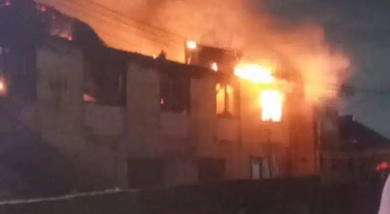A building located on Biola Street in the Alapere area of Ketu, Lagos State, was engulfed by fire on...