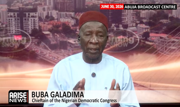 NDC chieftain Buba Galadima says the opposition must unite, warning Nigeria is drifting towards a on...