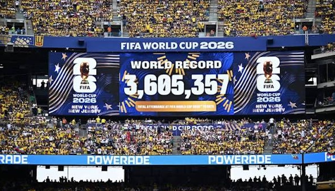The 2026 World Cup has surpassed the 1994 attendance record with more than 3.6 million fans attendin...