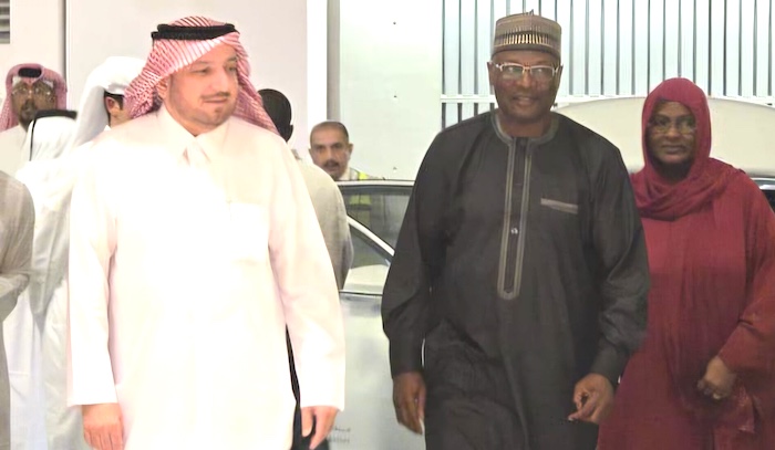 Former INEC Chairman Mahmood Yakubu arrives Doha to assume duties as Nigeria’s ambassador to the St...