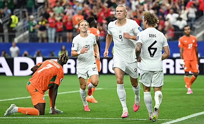Erling Haaland scored an 85th-minute winner as Norway defeated Ivory Coast 2-1 to progress into the...