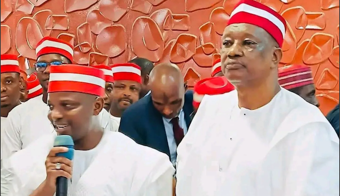 Kano NDC governorship candidate Aminu Gwarzo names Rabiu Kwankwaso's son Mustapha as his running mat...