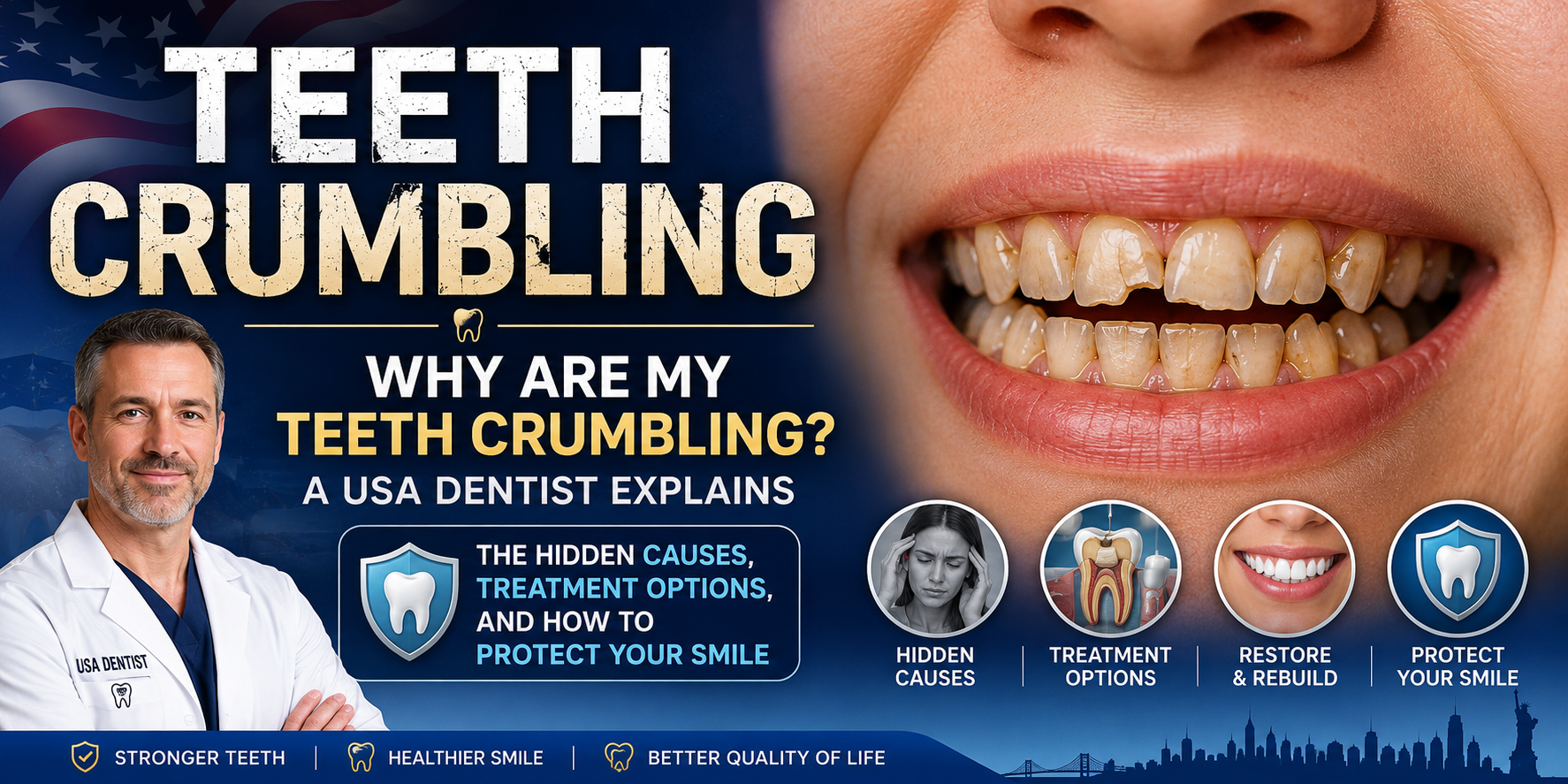 Language : EnglishTopics: Crumbling TeethOne of the most alarming statements I hear from patients is...