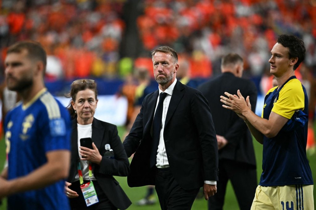 Coach Graham Potter said his Sweden team will learn and be better for their 5-1 World Cup hammering...