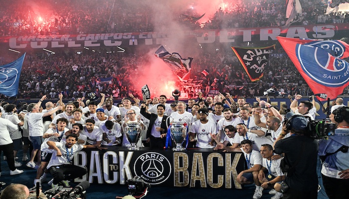 One person dies and hundreds are injured as PSG's Champions League celebrations descend into violenc...