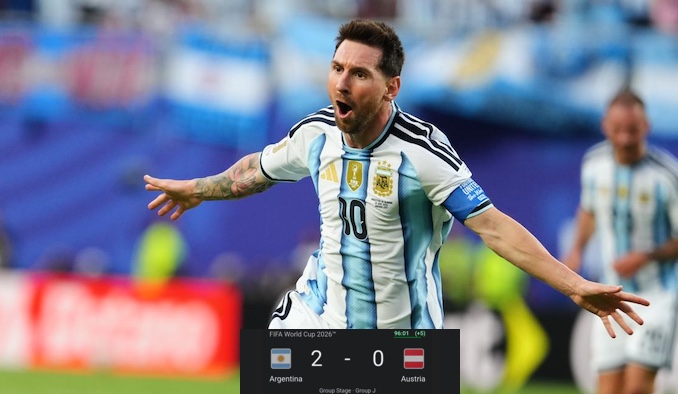 Messi’s brace fires Argentina past Austria as he becomes the all-time leading scorer in World Cup hi...