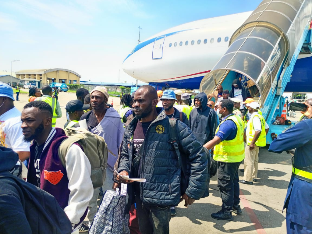 The first group of Nigerians repatriated from South Africa following recent xenophobic violence has...