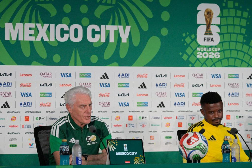 South Africa coach Hugo Broos has challenged his players to block out an expected wall of sound on T...