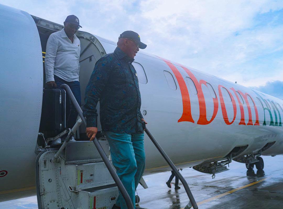 Governor Umo Eno fulfils pledge as Ibom Air begins scheduled Uyo-Accra flights, boosting regional co...