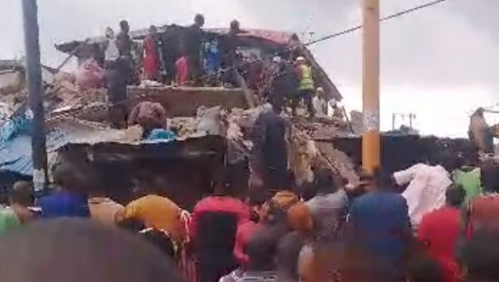Six more survivors were rescued, raising the total to 16 as emergency teams search Lagos building co...