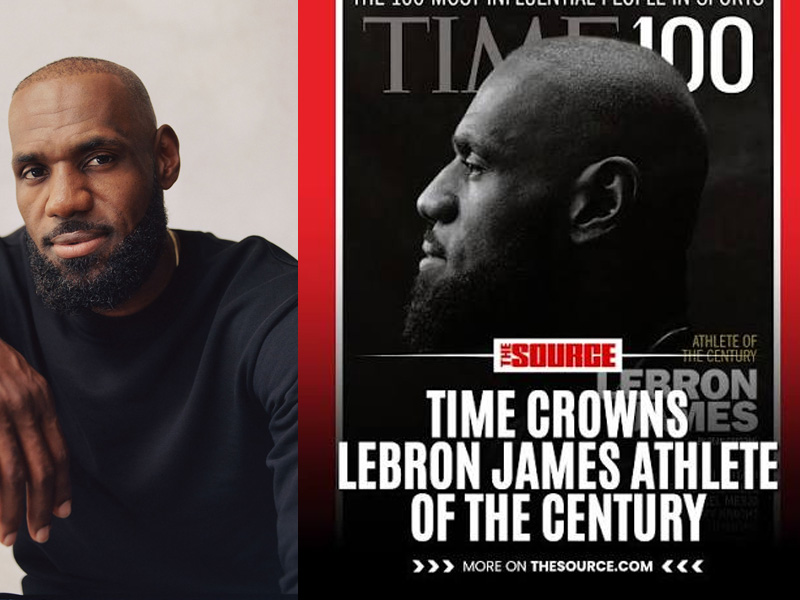 TIME cited LeBron James’ achievements in sport, business and public life in naming him Athlete of th...