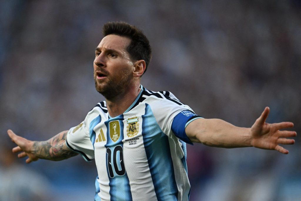 Argentina captain Lionel Messi has become the player with the most appearances in FIFA World Cup his...