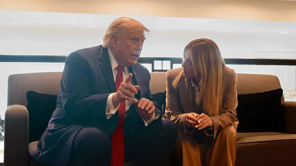 Italian Prime Minister Giorgia Meloni fired back at US President Donald Trump on Saturday, saying hi...