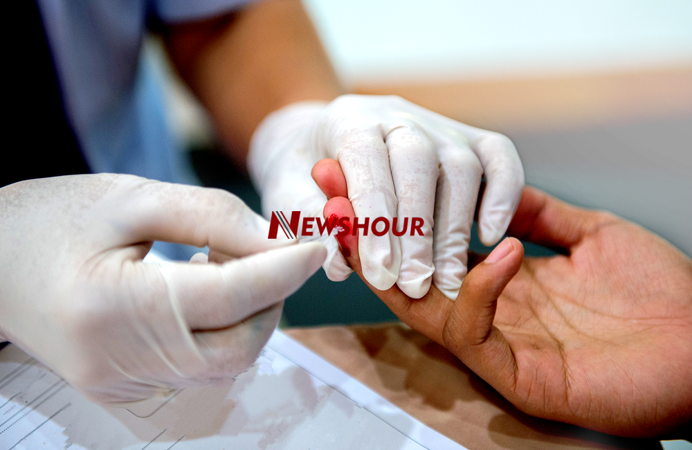 After contracting the HIV virus, the number of days it takes to test positive depends on the type of...